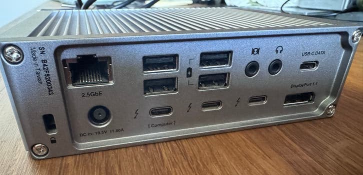 Caldigit TS4 Thunderbolt 4 Docking Station, Computers en Software, Ophalen of Verzenden, Zo goed als nieuw, Docking station, Laptop