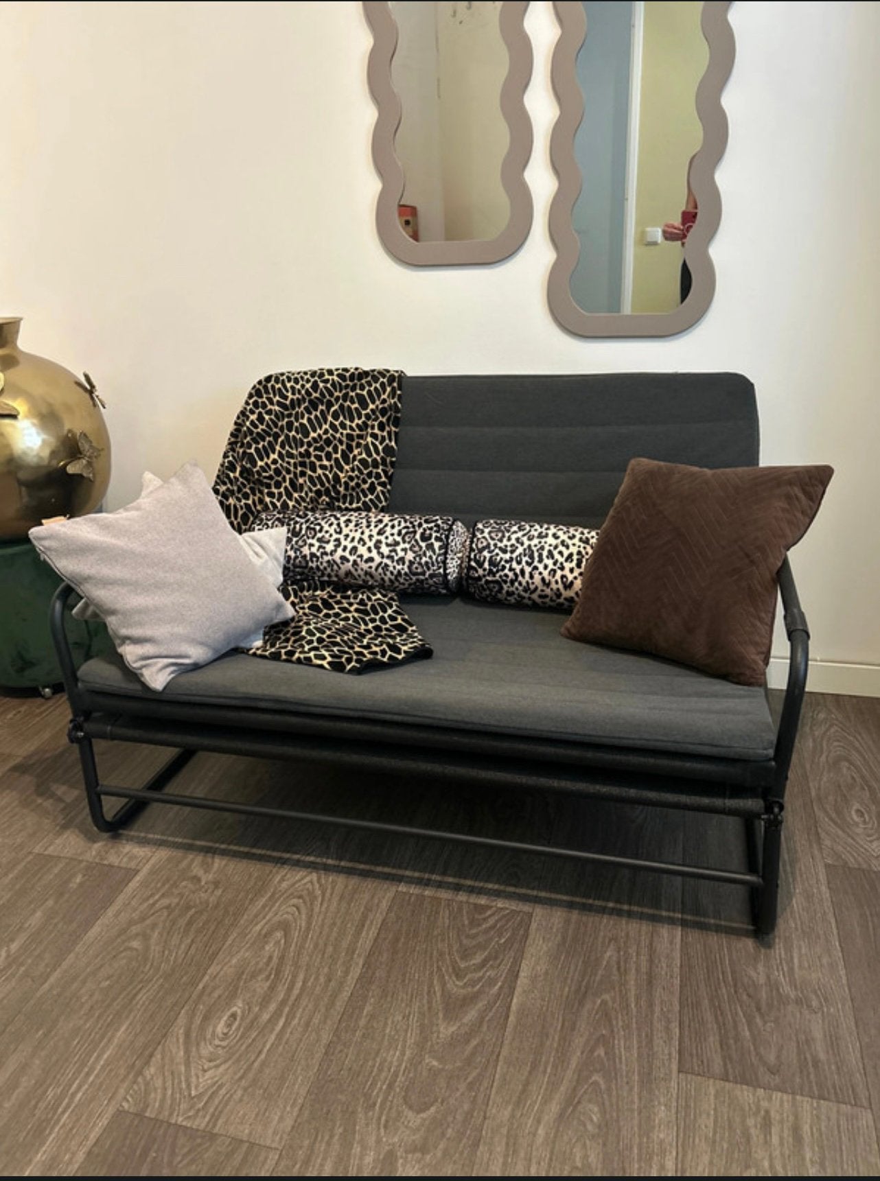 IKEA bedbank HAMMARN, Huis en Inrichting, Ophalen, Gebruikt, Tweepersoons, Minder dan 150 cm