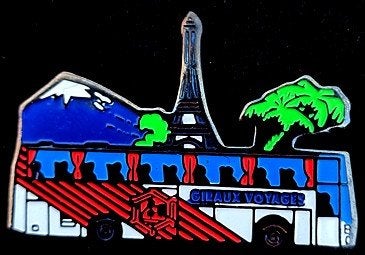 Giraux Voyage bus pin, Verzenden, Nieuw, Transport, Speldje of Pin