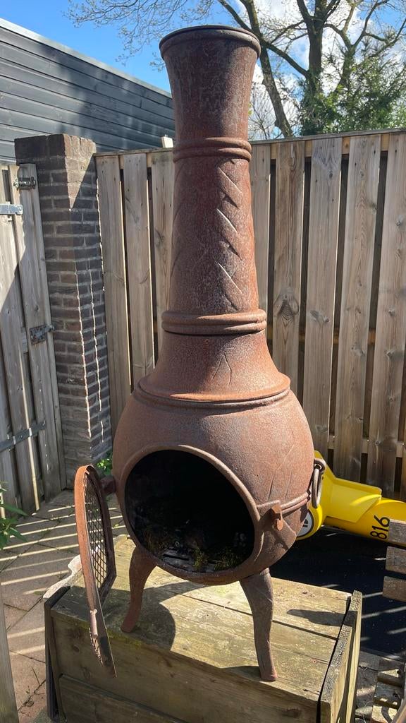 Tuinkachel gietijzer, Tuin en Terras, Ophalen of Verzenden, Gebruikt