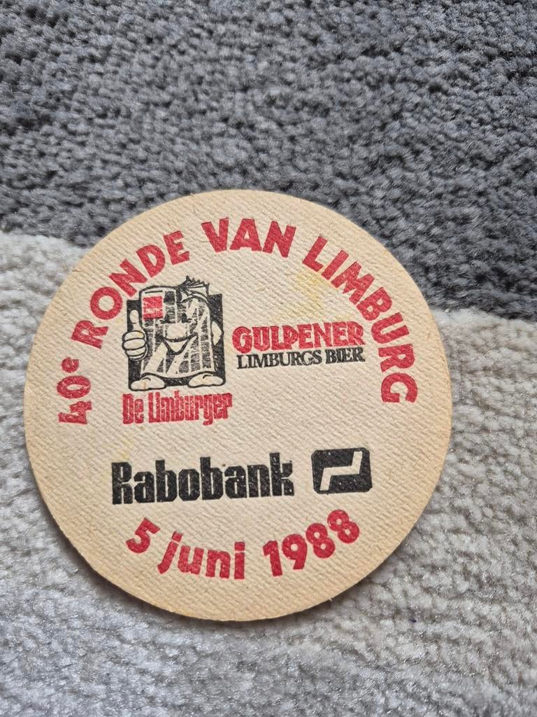 Gulpener Bierbrouwerij bierviltje - Ronde van Limburg 1988, Ophalen of Verzenden