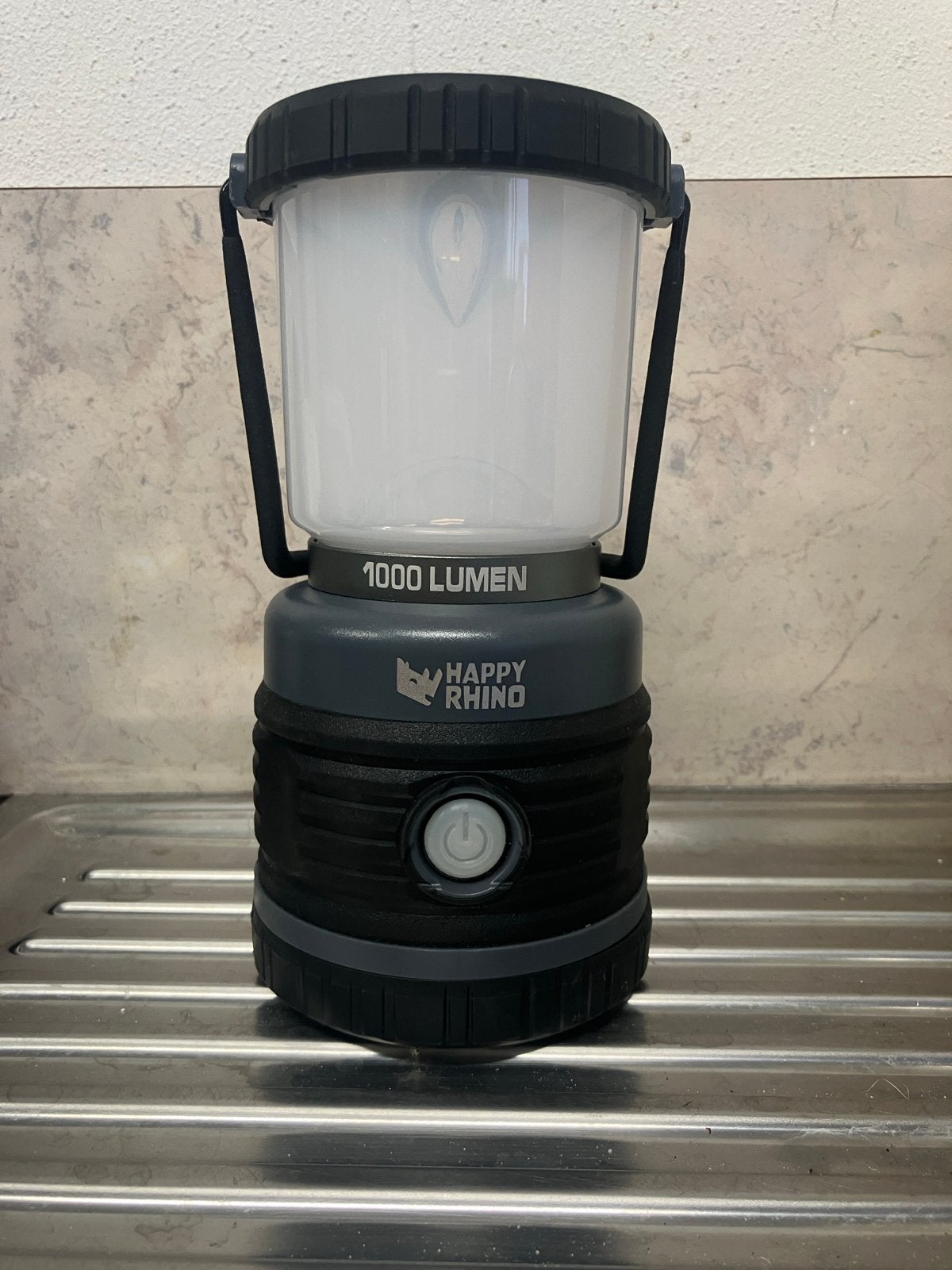 Happy Rhino Campinglamp 1000 Lumen - Oplaadbaar & Powerbank, Ophalen, Zo goed als nieuw, Accu