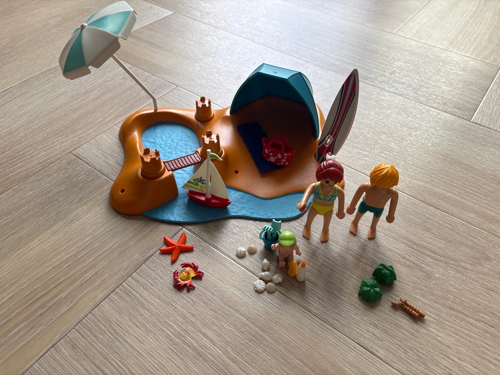 Playmobil Zomerstrand Speelset 9425 met Figuren en Accessoir, Ophalen, Zo goed als nieuw, Jongen of Meisje