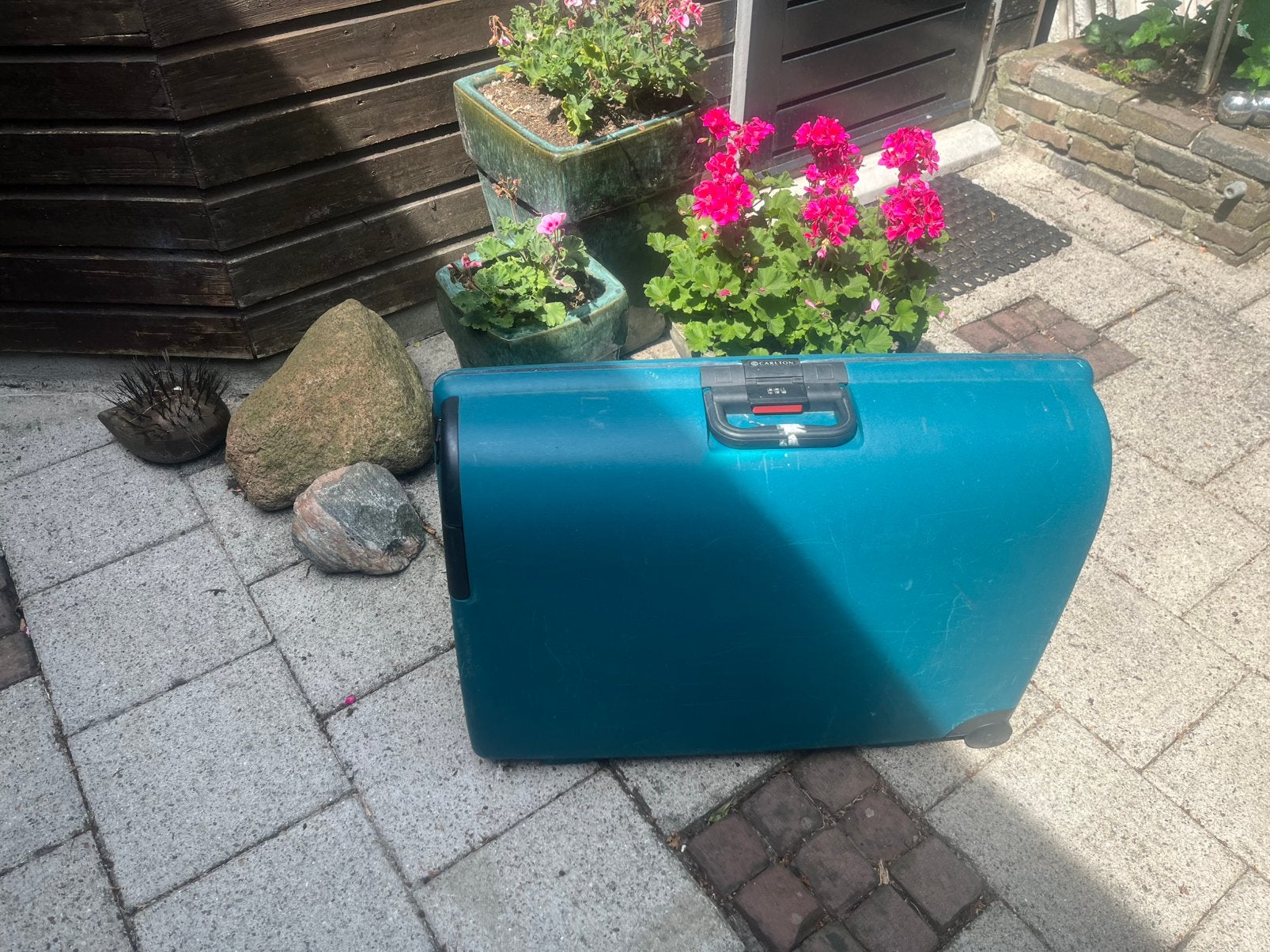 Koffer, Ophalen, Hard kunststof, 45 tot 55 cm, Zo goed als nieuw