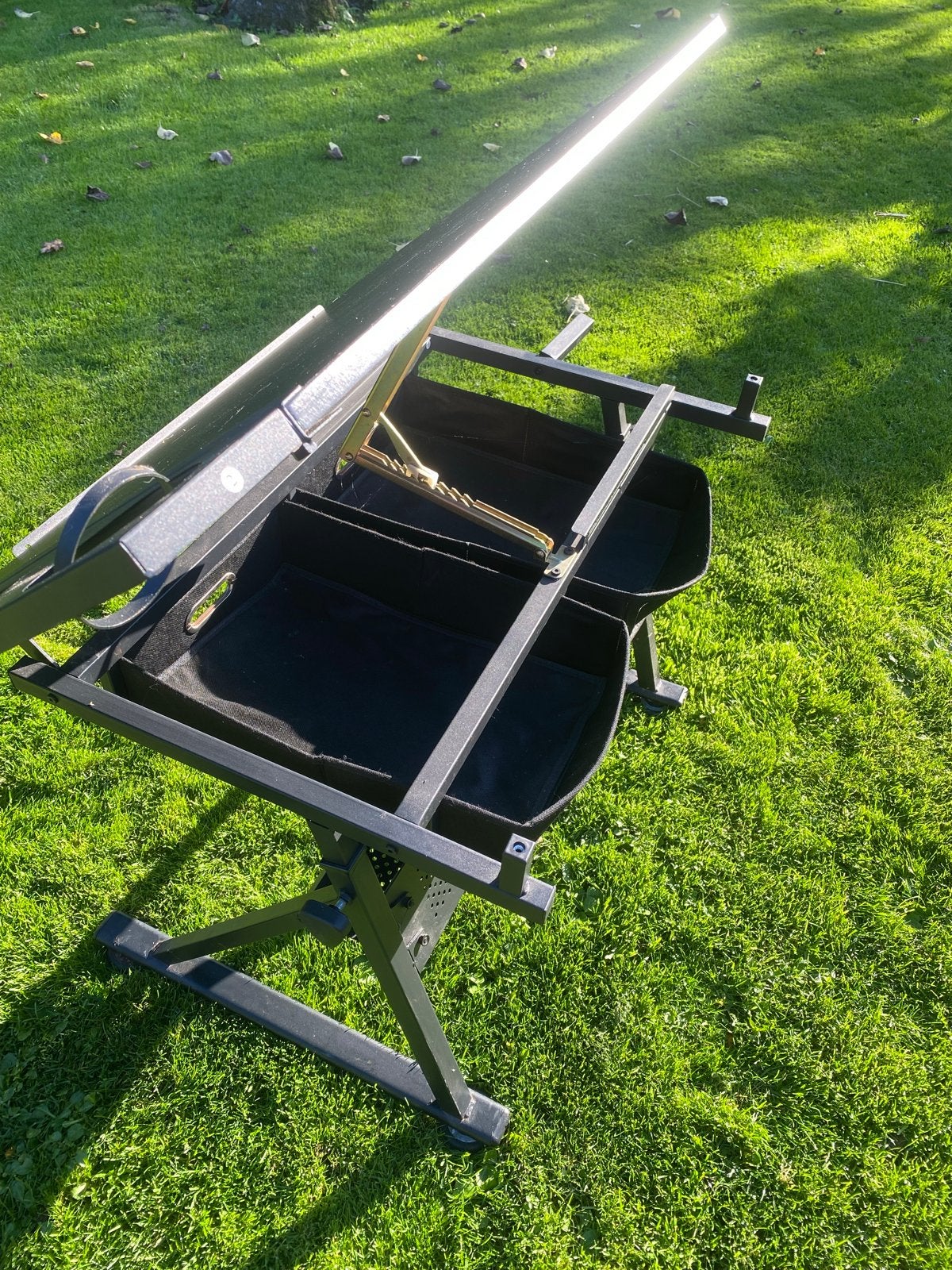 Opklapbare tekentafel met opbergruimte, Ophalen, Gebruikt, Metaal of Aluminium, 75 cm of meer