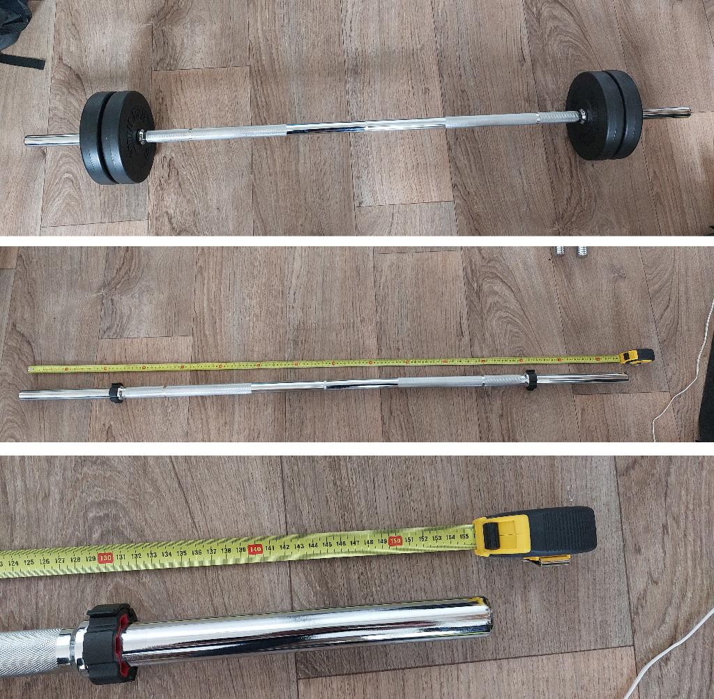Gym set - Gewichten, dumbells, etc., Sport en Fitness, Fitnessmaterialen, Ophalen, Gebruikt, Benen, Overige typen