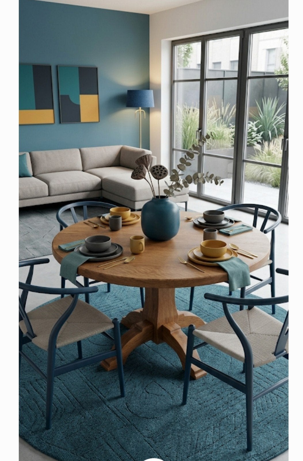 Massief Eiken Ronde Eettafel - Ø 120 cm, Verzenden, 100 tot 150 cm, 100 tot 150 cm, Eikenhout