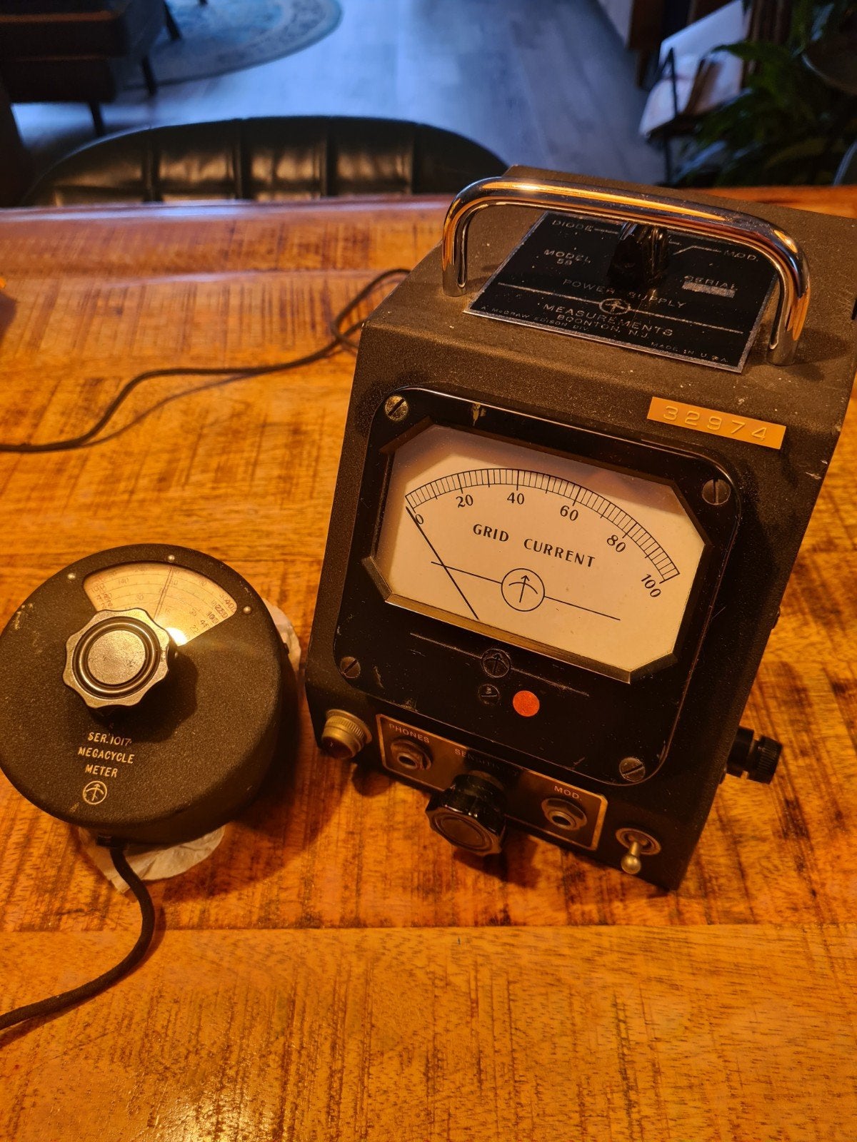 Vintage model 59 Grid Current Meter meetinstrument buis, Ophalen of Verzenden