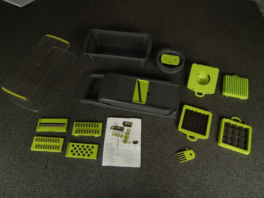 Multifunctionele groentesnijder 14-in-1, Snijmachine, Ophalen of Verzenden, Zo goed als nieuw, Kunststof