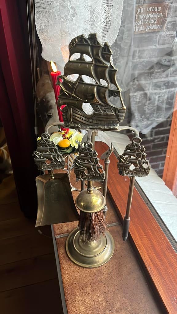 Haard stel, Antiek en Kunst, Antiek | Koper en Brons, Ophalen of Verzenden