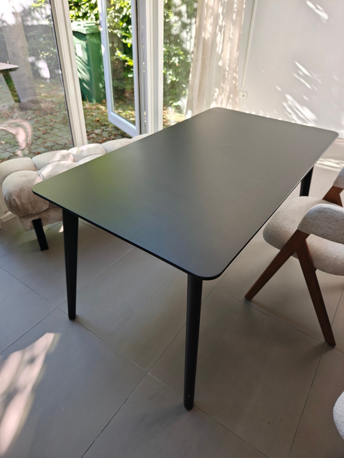 IKEA zwarte eettafel / bureau, Ophalen, Rechthoekig, 50 tot 100 cm