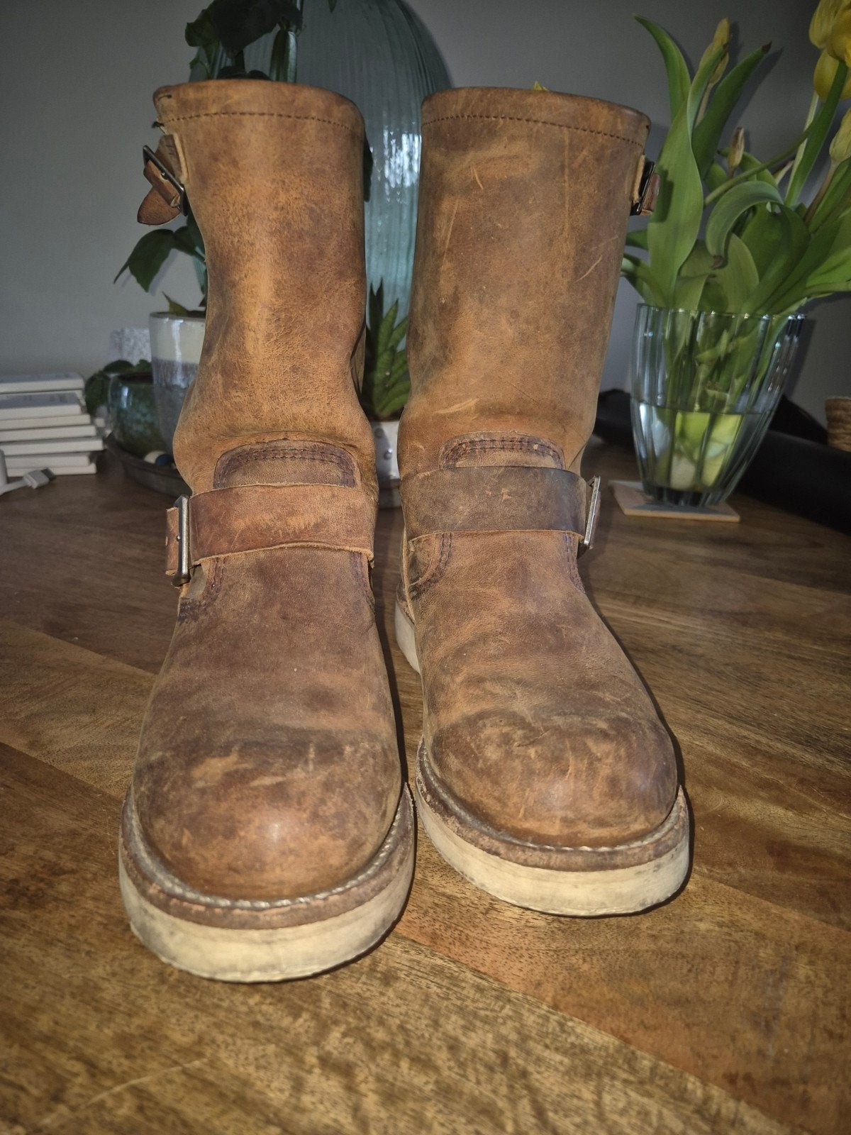 Red Wing mooie bruine leren laarzen maat 38.5, Bruin, Lage of Enkellaarzen, Ophalen of Verzenden, Gedragen