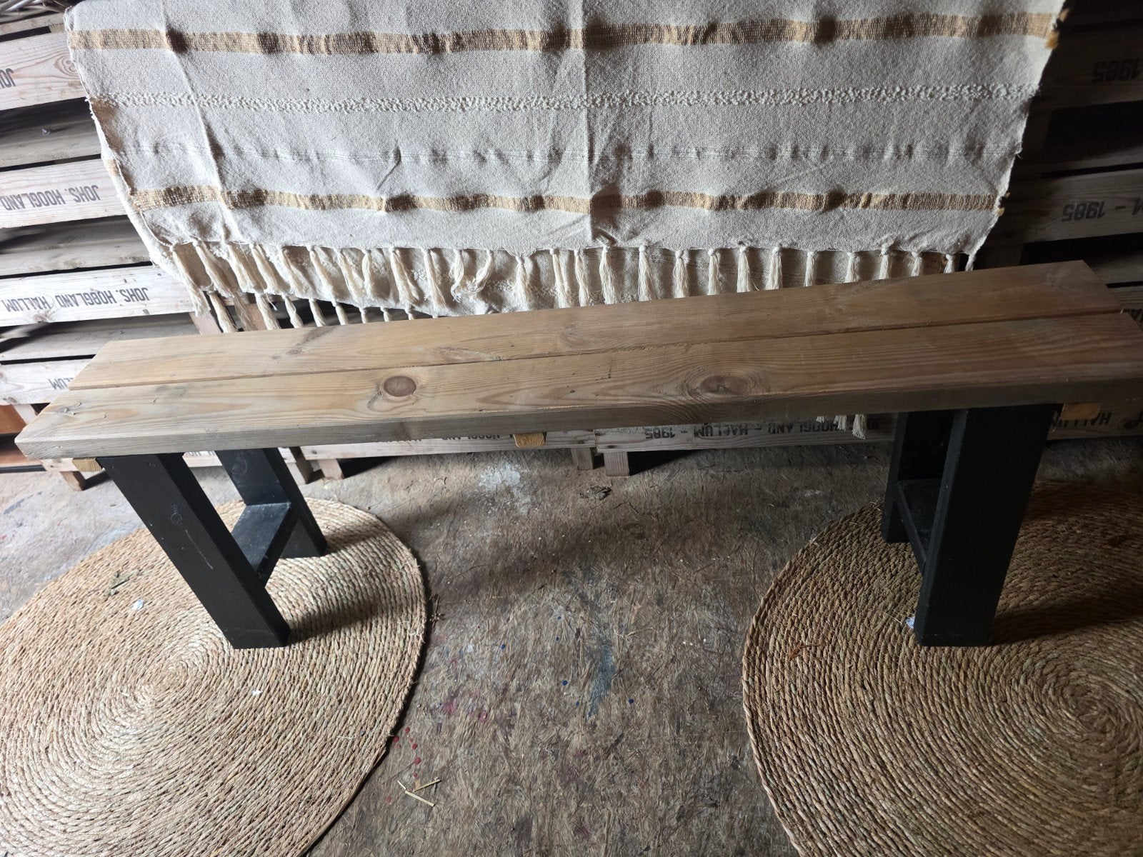 Houten Sidetable, Ophalen, Gebruikt, 100 tot 150 cm, -