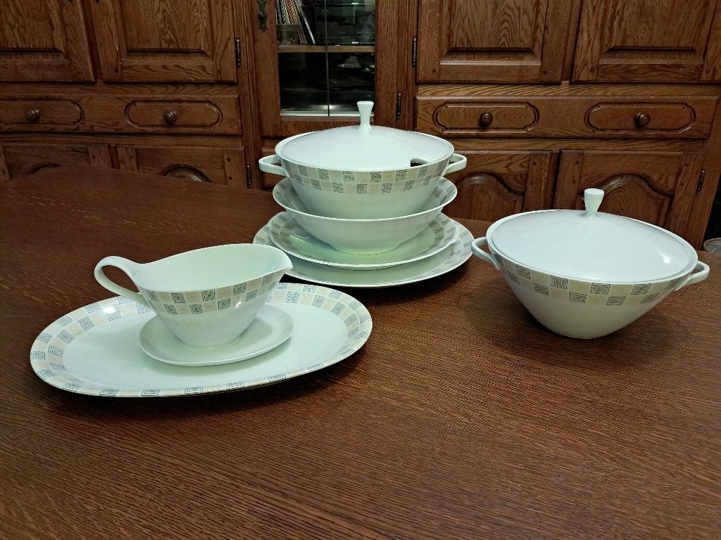 Vintage Winterling Bavaria porseleinen servies compleet gaaf, Ophalen, Overige merken, Vintage, Zo goed als nieuw