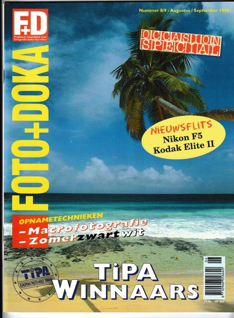 Fotografie - Tijdschrift Foto-Doka - September 1996, Ophalen of Verzenden, Zo goed als nieuw