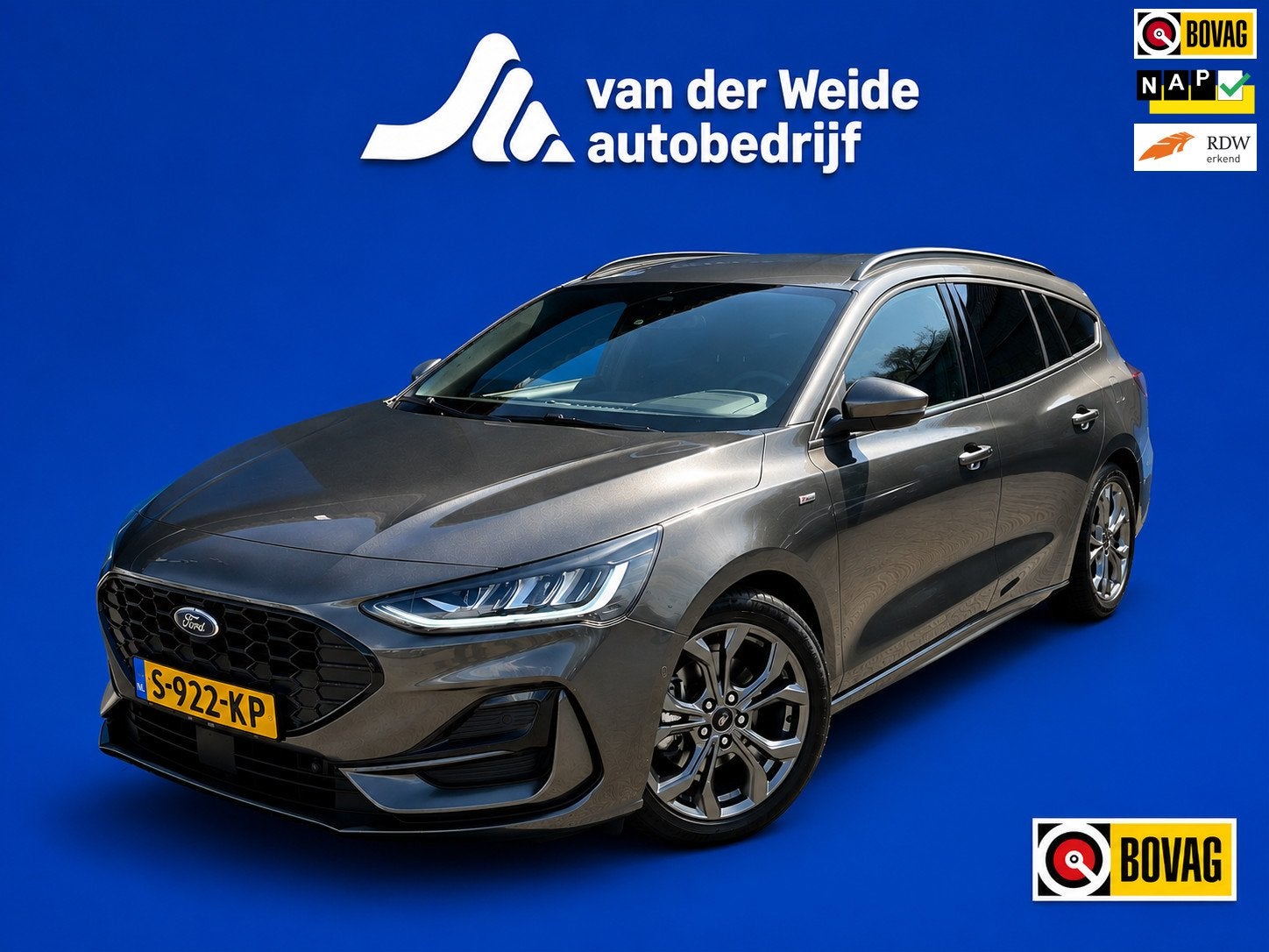 Ford Focus Wagon 1.0 EcoBoost Hybrid ST Line Style, Auto's, Dealer onderhouden, 125 pk, Gebruikt, Origineel Nederlands