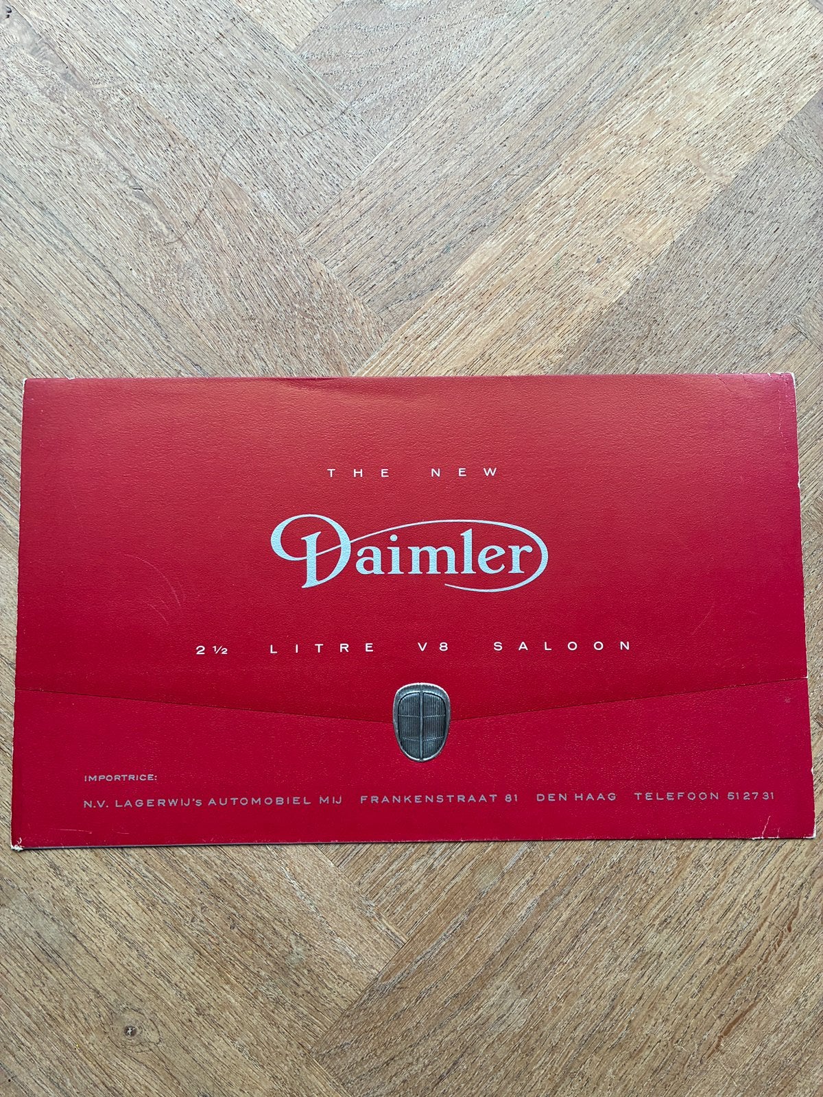 Daimler 2 1/2 litre V8 saloon brochure, Verzenden, Overige merken