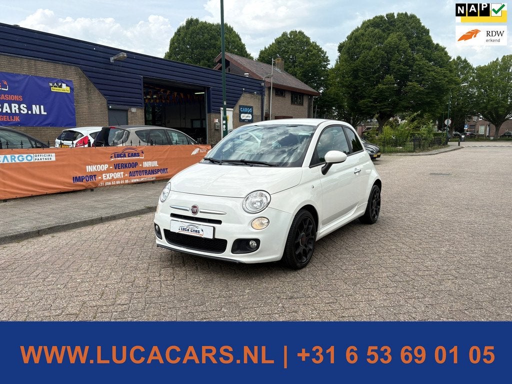 Fiat 500 0.9 TwinAir Turbo 500S 2X SLEUTEL + BOEKJES!, Voorwielaandrijving, Gebruikt, Leder en Stof, Origineel Nederlands