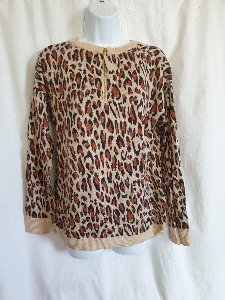 Leuke trui met luipaard print. Mt M, Maat 38/40 (M), ., Ophalen of Verzenden, Zo goed als nieuw