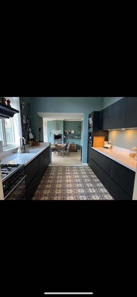 Luxe design keuken bruin houtlook ,gedemonteerd opgeslagen, Huis en Inrichting, Keuken | Complete keukens, Ophalen of Verzenden