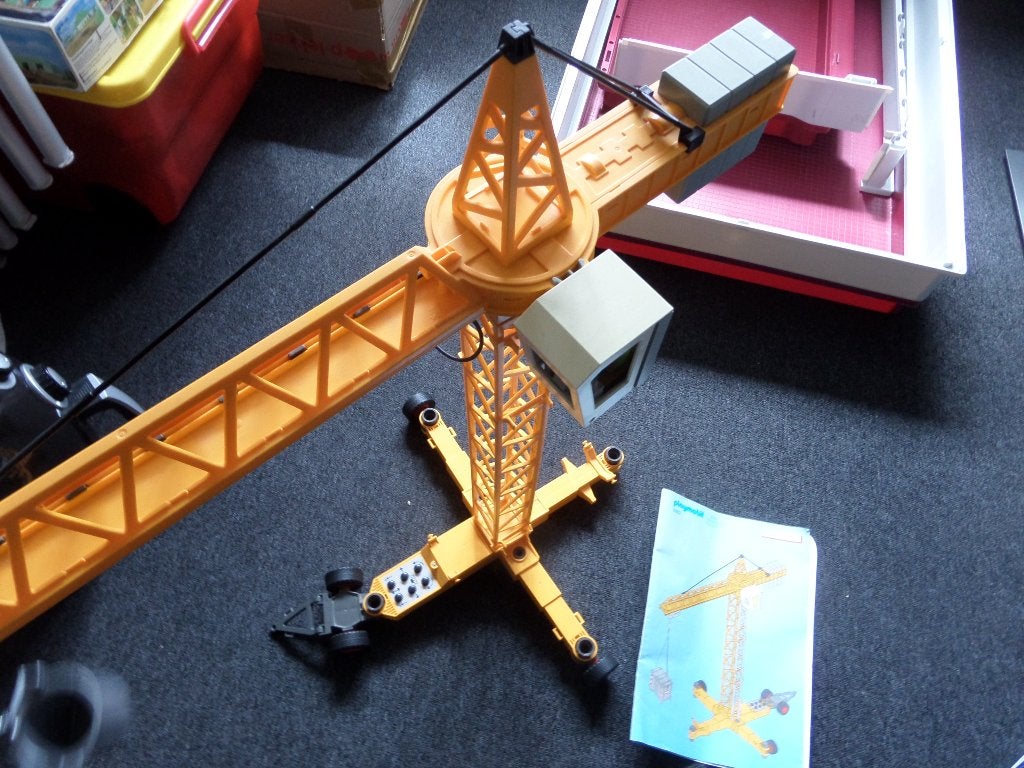 Playmobil hijskraan, Ophalen, Gebruikt