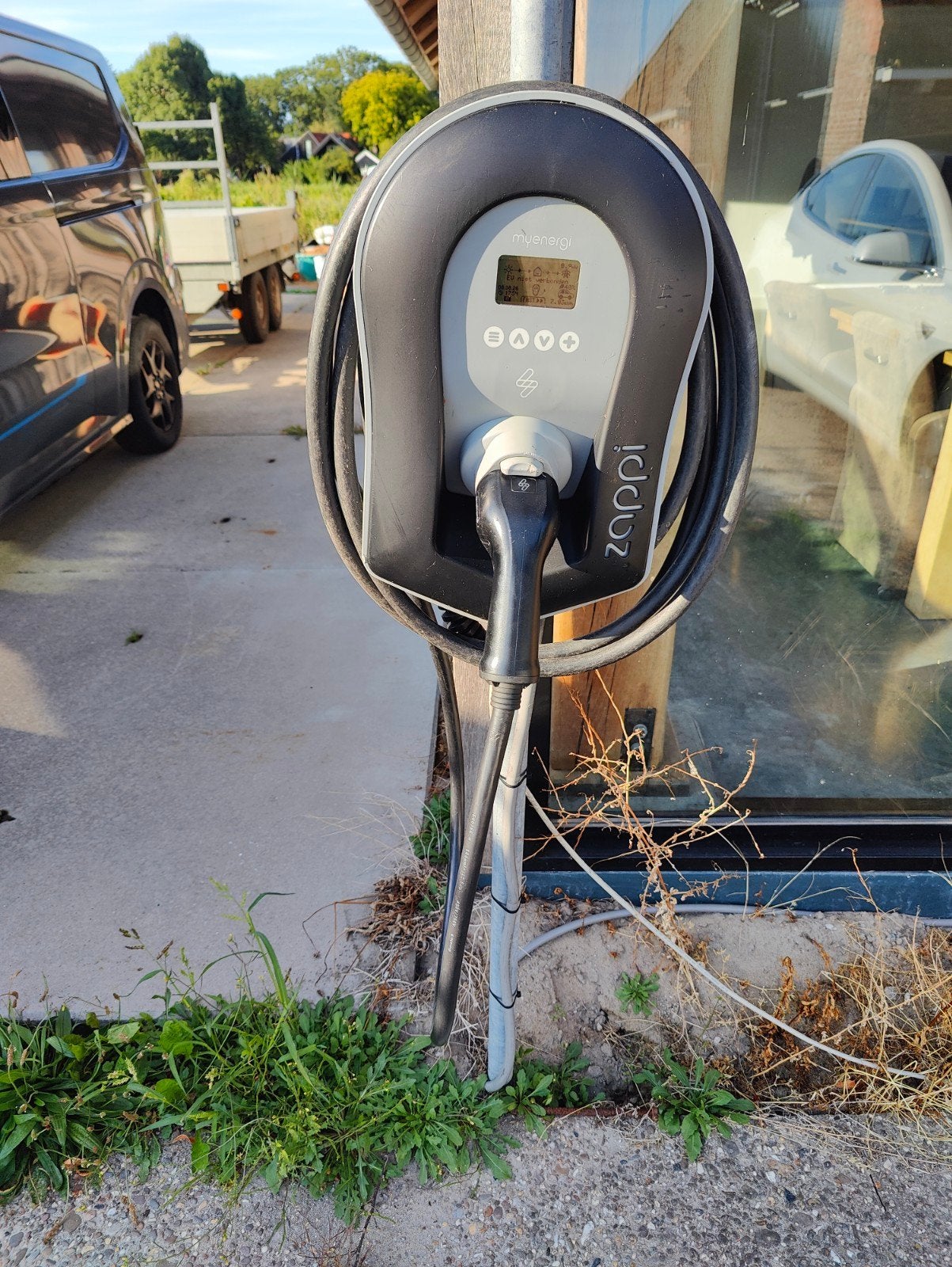 Zappi V2.1 22kW Laadpaal met 6,5m vaste kabel en netbewaking, Ophalen of Verzenden, Gebruikt, Laadpaal