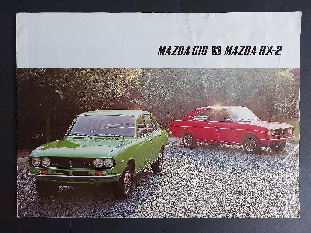 Folder Mazda 616 en RX-2 uit de jaren 70 (E30), Ophalen of Verzenden, Gelezen, Mazda