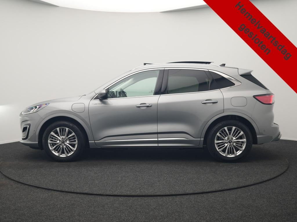 Ford Kuga 2.5 Vignale PHEV 225pk Dealer O.H | Panodak | Head, Gebruikt, Zwart, 4 cilinders, Bedrijf