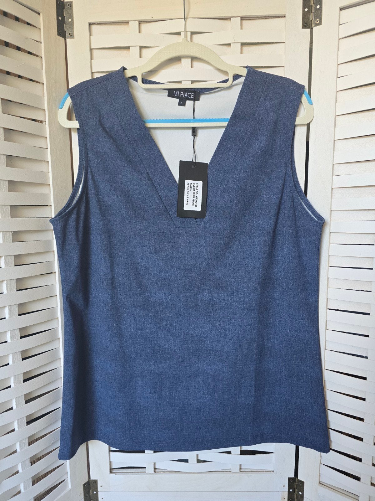 Nieuw mi piace travel L top blue jeans, Ophalen of Verzenden, Nieuw, Blauw
