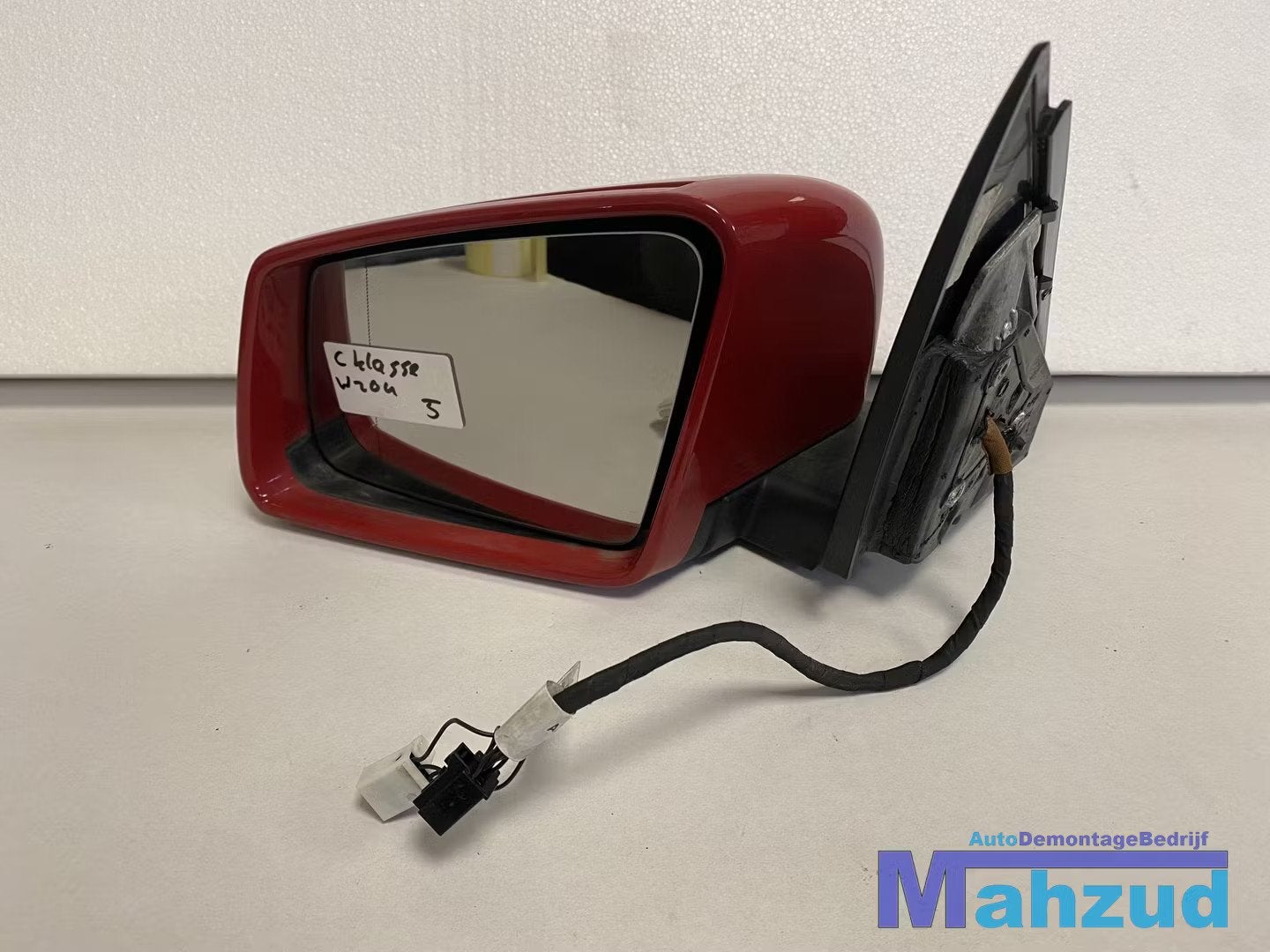 MERCEDES C KLASSE W204 rood links spiegel red left mirror, Gebruikt, Mercedes-Benz AG, Mercedes-Benz, Ophalen of Verzenden
