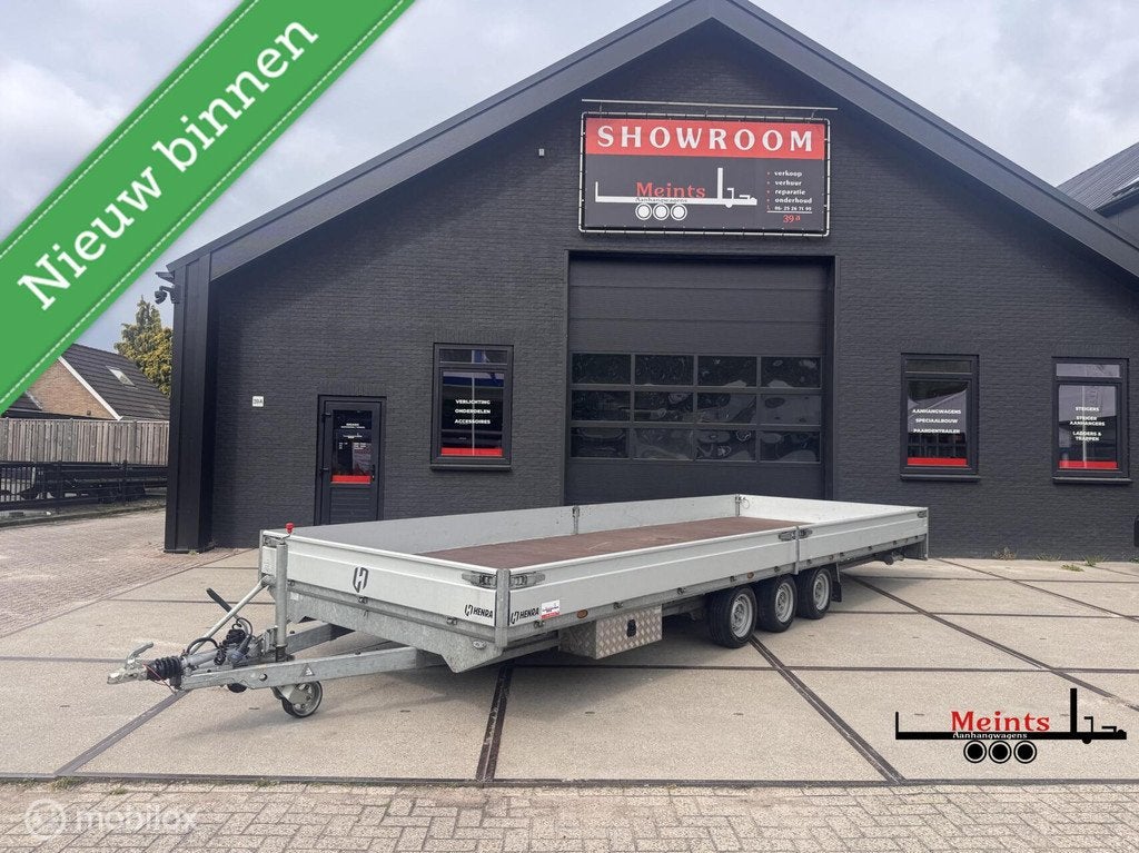 Henra XXL plateauwagen 703x248 3 asser Special edition, Auto diversen, Aanhangers en Bagagewagens, Gebruikt