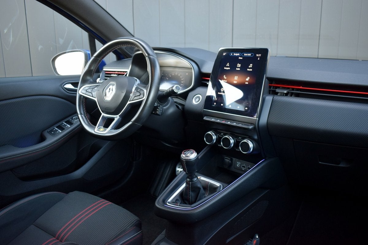Renault Clio 1.0 TCE R.S. Line ECC | Carplay | RS Zetels | K, Voorwielaandrijving, Gebruikt, 580 kg, Met garantie (alle)