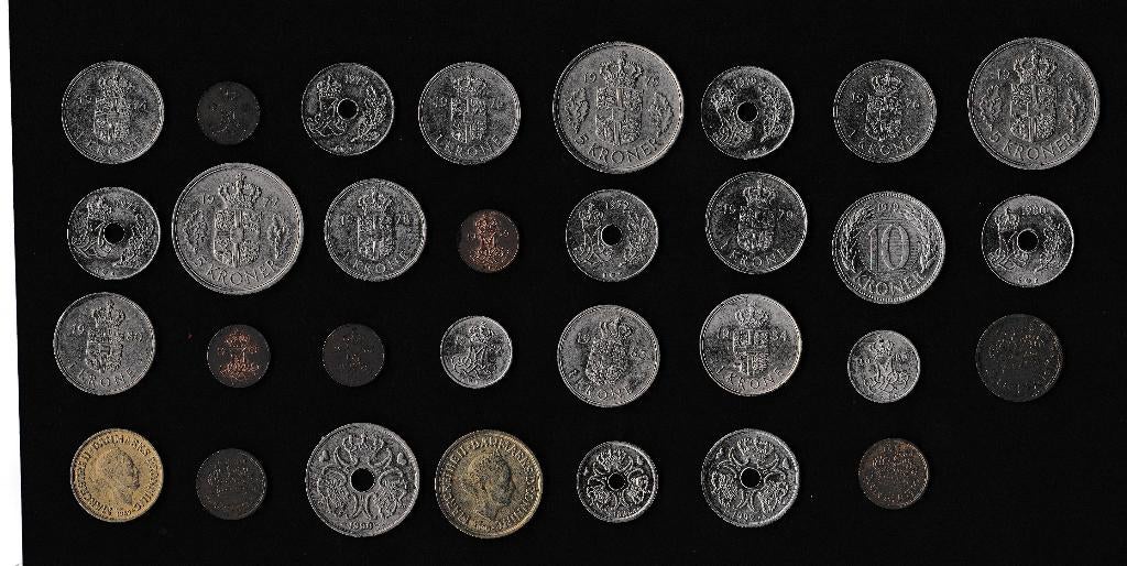 M 55B - munten van Denemarken € 5,75, Ophalen of Verzenden, Overige landen