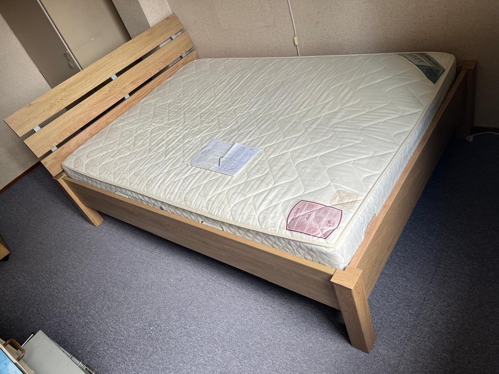 Leenbakker bed “Marieke” : 2 persoons houten bed met matras, Ophalen, 140 cm, Zo goed als nieuw, Twijfelaar