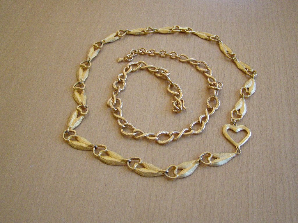 Liz Claiborne Vergulde Halskettingen Set - Mode Sieraad, Gebruikt, Ophalen of Verzenden, Goud, Overige materialen