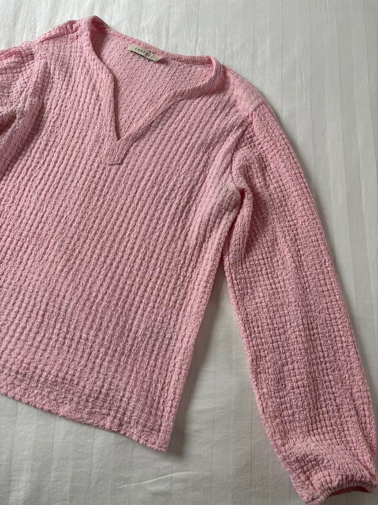 Costes wafeltjes blouse maat M, Ophalen of Verzenden, Zo goed als nieuw, Maat 38/40 (M), Roze