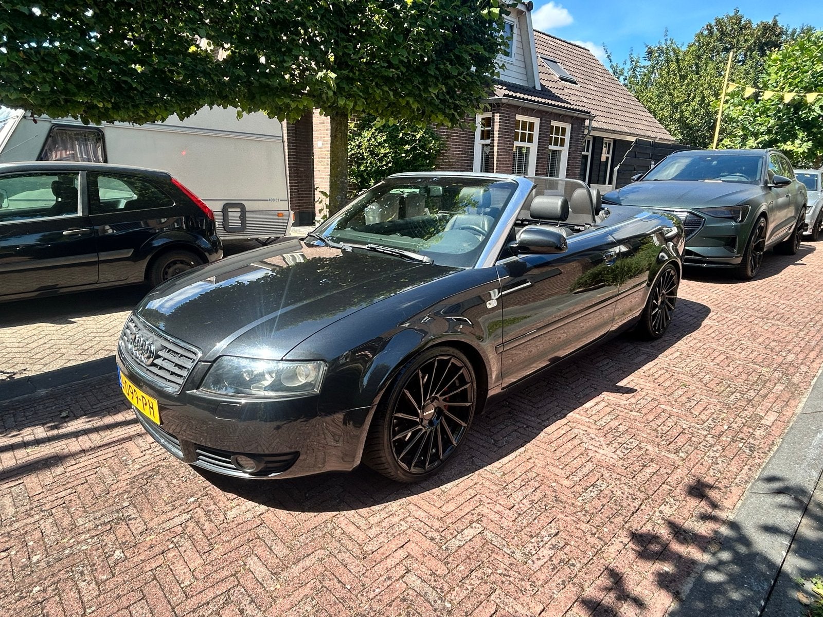 Audi 2003 Zwart, Auto's, Audi, Voorwielaandrijving, Bluetooth, Zwart, Cabriolet
