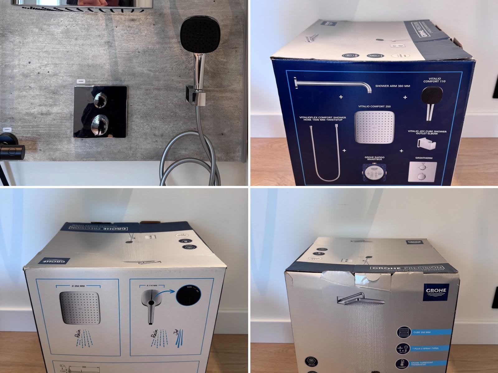Grohe Precision Inbouw Regendouche Showroommodel/Nieuwstaat, Ophalen, Nieuw, Chroom, Douche