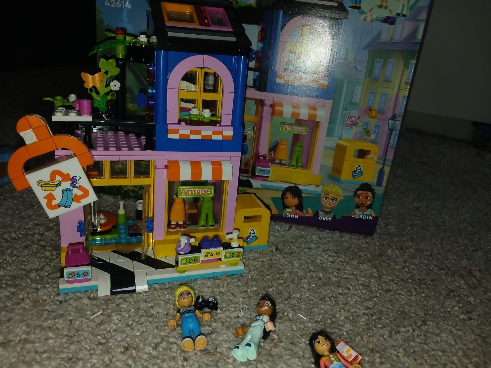Lego Friends 42614 Vintage Kledingwinkel compleet, Lego, Ophalen of Verzenden, Zo goed als nieuw, Compleet