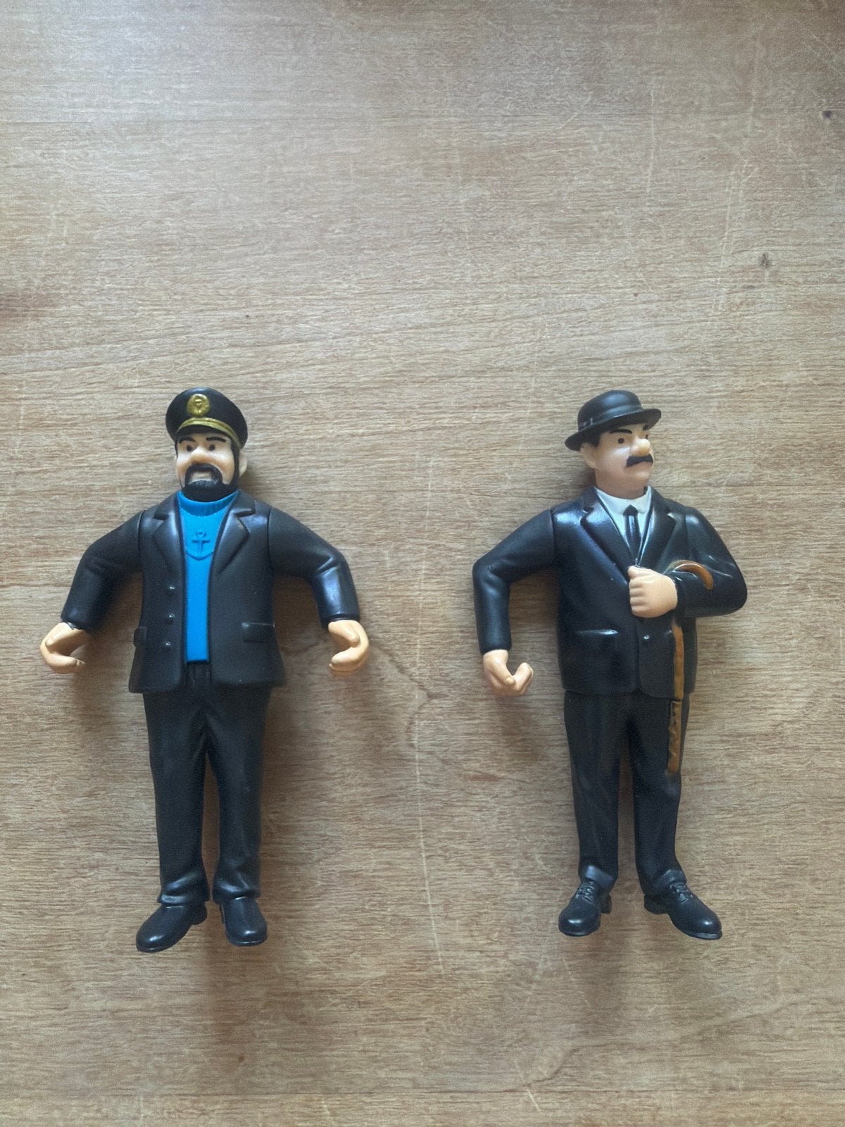 Kuifje figuren: Kapitein Haddock en Jansen, Ophalen of Verzenden, Gebruikt
