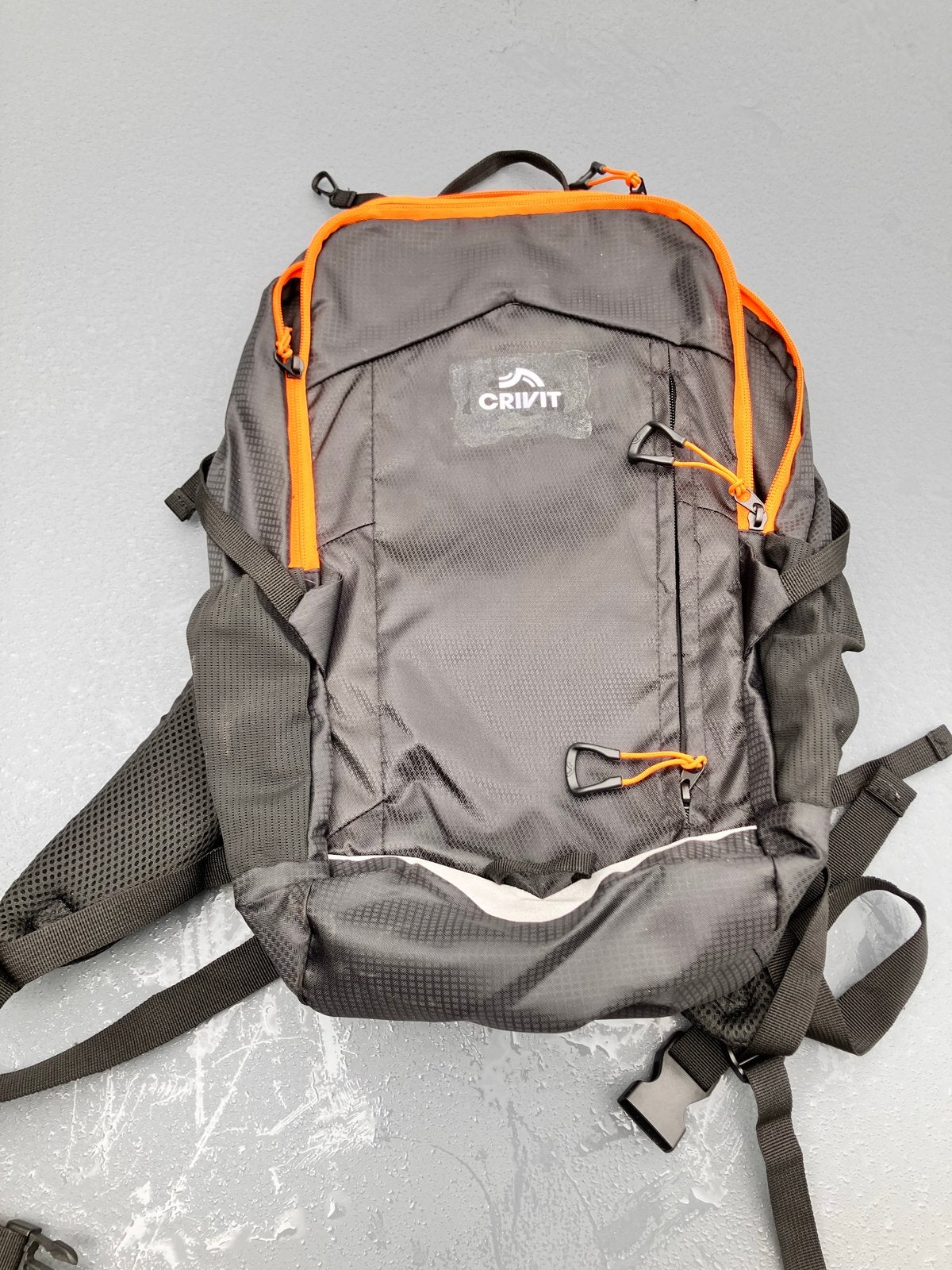 Crivit Trekking Rugzak - Grijs/Oranje, Gebruikt, 25 tot 40 cm, Trekking, Ophalen