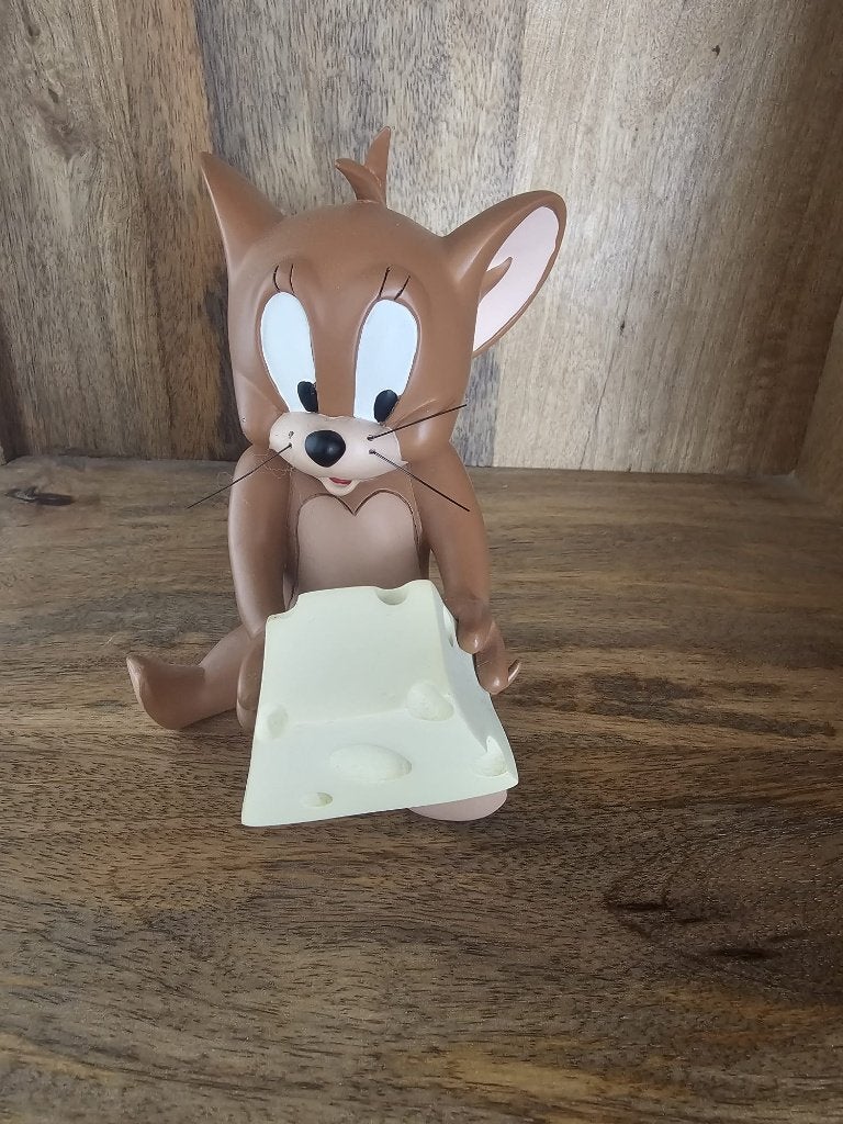 Vintage beeldje Jerry met kaas, Verzamelen, Ophalen, Overige figuren, Zo goed als nieuw, Beeldje of Figuurtje