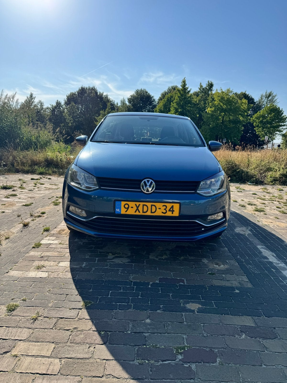 Volkswagen Polo 1.4 TDI 66KW BMT 2014 Blauw, Auto's, Voorwielaandrijving, Origineel Nederlands, 570 kg, 3 cilinders