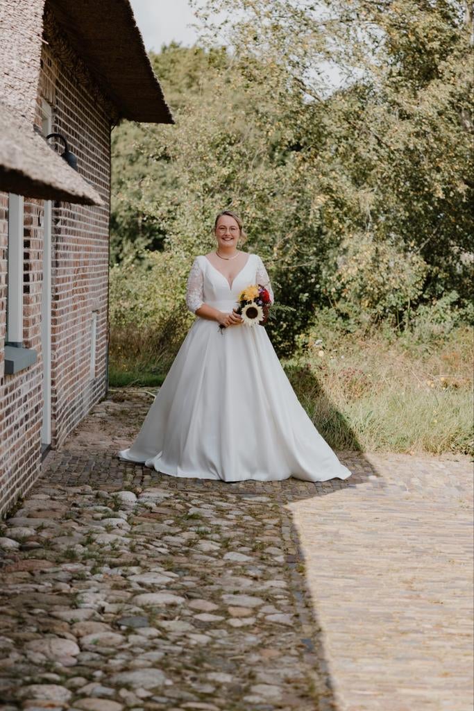 Modeca Trouwjurk te koop, Kleding | Dames, Trouwkleding en Trouwaccessoires, Ophalen, Trouwjurk, Wit, Zo goed als nieuw