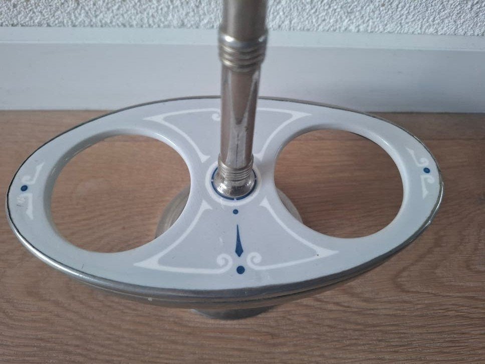 Antieke Jugendstil zilverkleurige condimentsrt, Ophalen of Verzenden