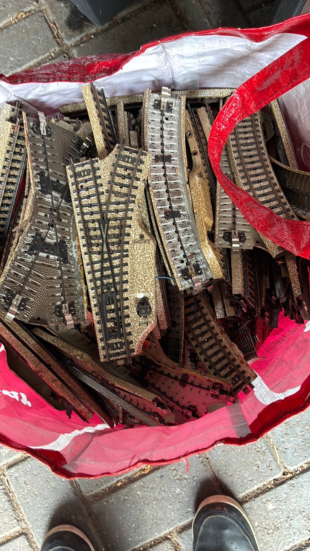 11 kg oude spoorrails trein rails, Ophalen of Verzenden, Zo goed als nieuw, Groter dan 1:32