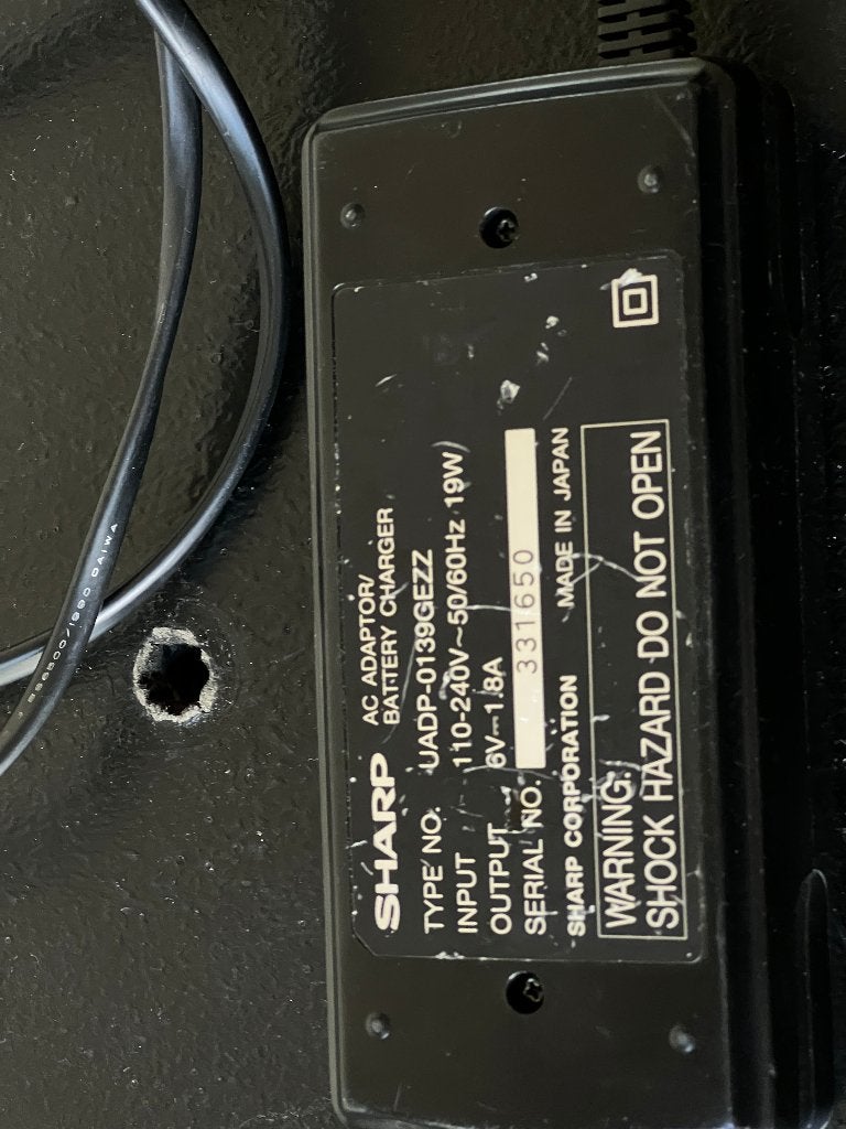 sharp UADP-0158GEZZ AC adaptor accu lader, Ophalen of Verzenden, Gebruikt