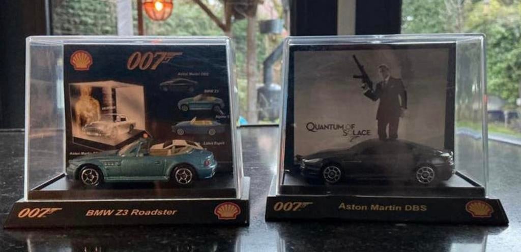 James Bond modelauto’s BMW Z3 roadster/ Aston Martin DBS, Ophalen of Verzenden, Nieuw, Auto