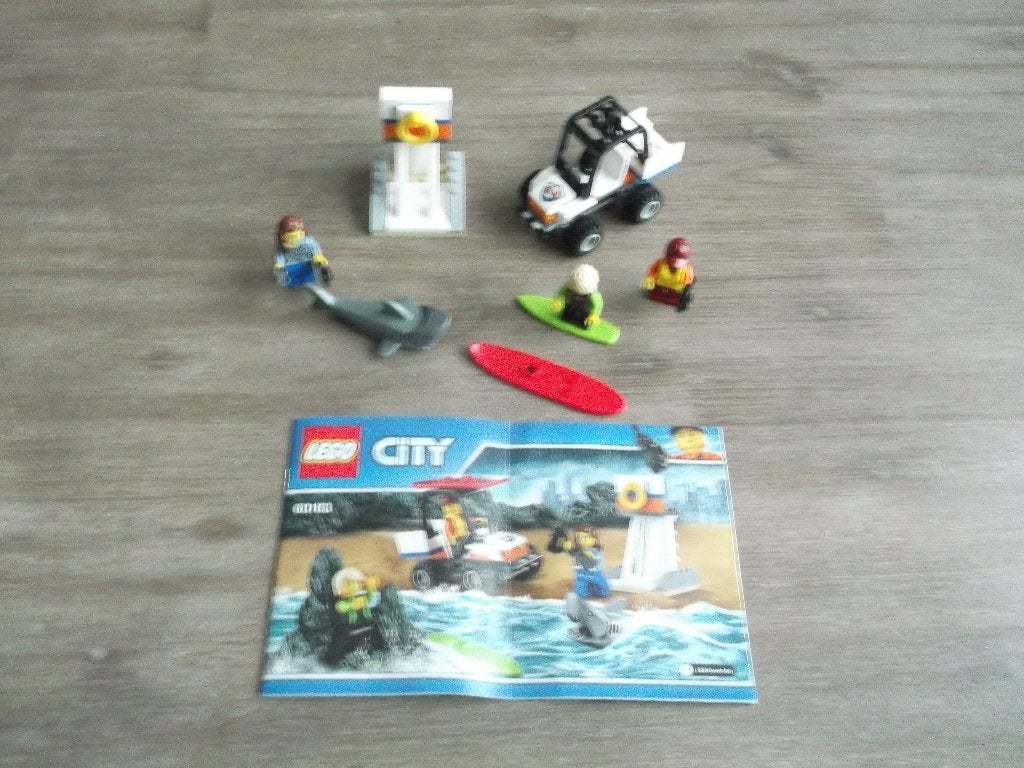 lego coast guard 60163 coast guard starter set (2017), Ophalen of Verzenden, Gebruikt, Complete set, Lego