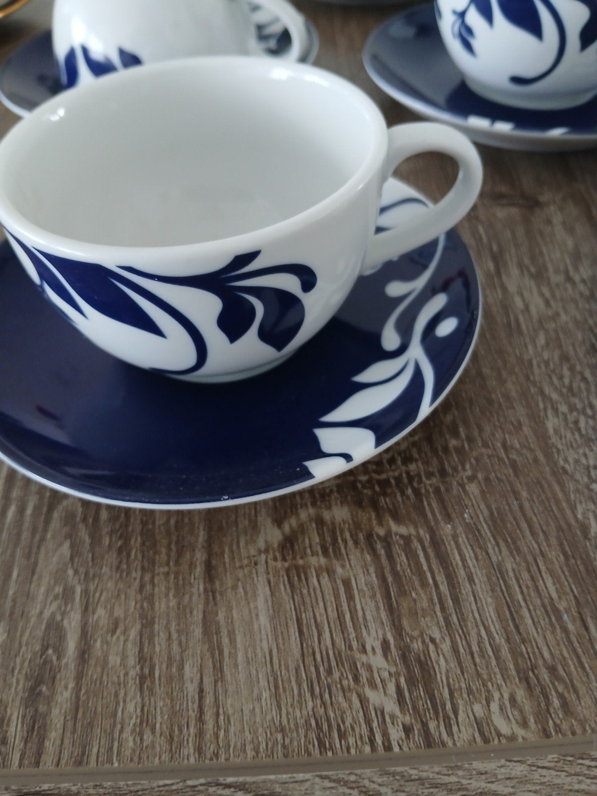 Heel mooi set  gespaard bij douwe egberts, Nieuw, Ophalen of Verzenden, Overige stijlen, Kop(pen) en/of Schotel(s)